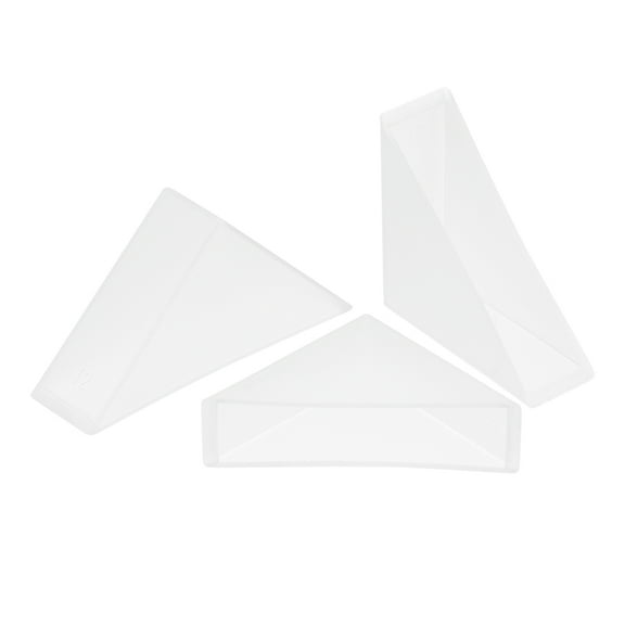 Uxcell 20Pack Corner Protectors 12x50mm Plastic Right Angle Corner Guards Cushion, White