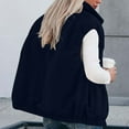 thumbnail image 4 of FAIWAD Womens Fleece Vest Warm Winter Sleeveless Fuzzy Jackets Casual Zip Up Lightweight Outerwear with Pockets, 4 of 8