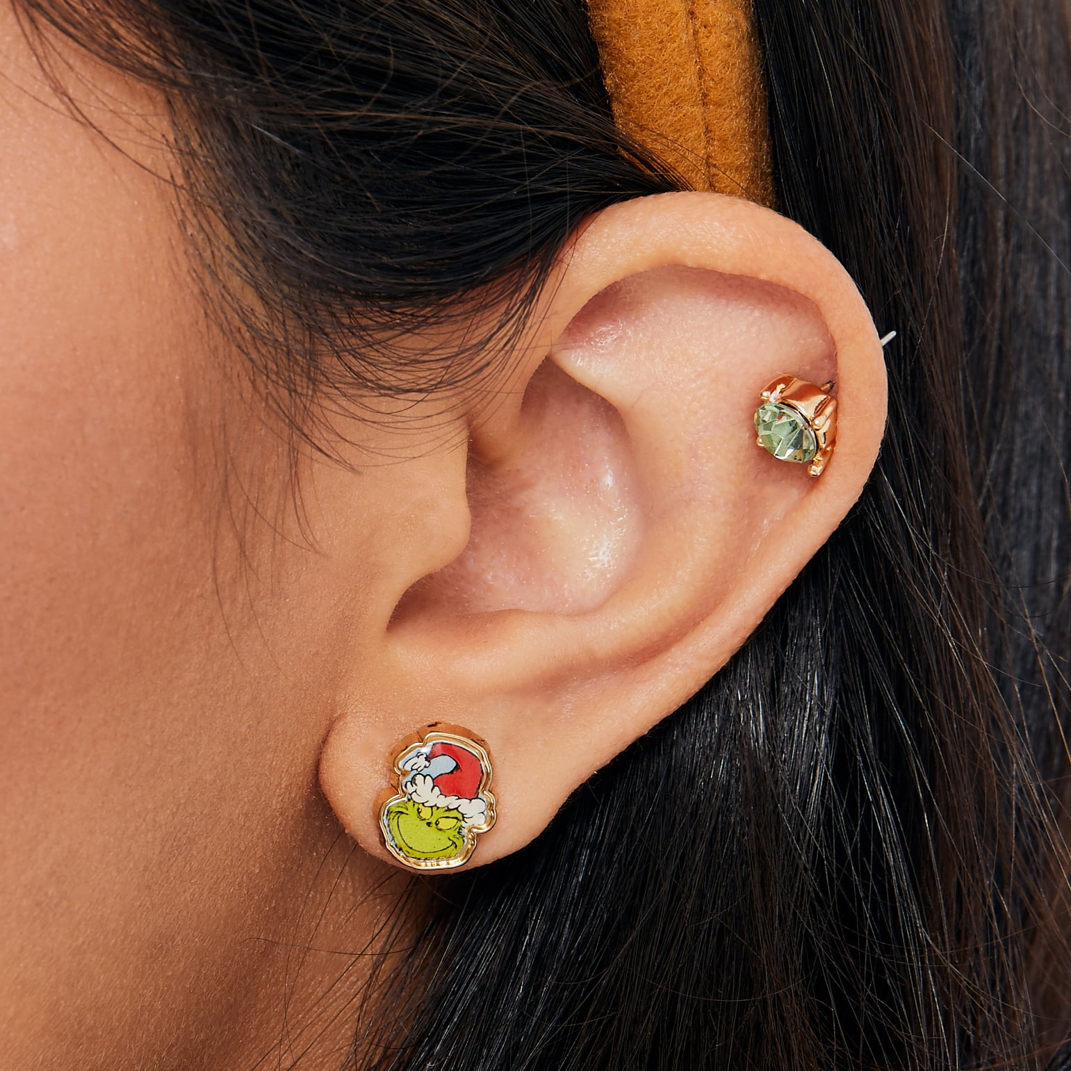 Grinch stud earrings outlet