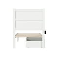 thumbnail image 5 of AFI NoHo Solid Wood Twin Bed with 2 Drawers in White, 5 of 6