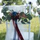 thumbnail image 4 of boda,Respaldo de silla artificial Decoración rosas,accesorios de fotografía silla de boda flor a granel,arreglo celebración flores banco rosa,respaldo de la silla decoraciones borgoña azul, 4 of 9