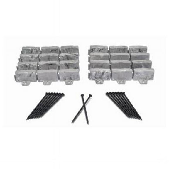 10 ft. Deco Edging Kit  Gray