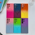 thumbnail image 1 of Funda para teléfono móvil Samsung S23 con banda de color dual con degradado magnético S22Ultra, película para lente 24plus suave, 1 of 5