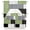 Green Gray Black, variant on Orange Grey Geometric Swag Valances for Windows, Modern Black White Abstract Art Kitchen Valance Rod Pocket Window Treatment, Bathroom Swag Curtain Panel for Living Room, 56 x 36 inch