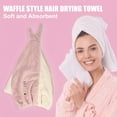 thumbnail image 3 of Adult Hair Drying Towel Dry Cap Towel Cap Quick Drying Lightweight Strong Absorbent Pink, 3 of 8