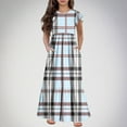 thumbnail image 1 of LOVZFMLL Robe Sans Manches à la Mode pour Enfants Robe d'Été Décontractée à Col Rond pour Filles, 1 of 7