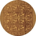 thumbnail image 1 of Ahgly Company Indoor Round Southwestern Brown Country Area Rugs, 6' Round, 1 of 4