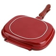 thumbnail image 3 of Poêle de Cuisson, Poêle à Frire en Alliage d'Aluminium, Multifonctionnelle 28cm pour Barbecue à Domicile, 3 of 8