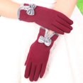 thumbnail image 3 of Womens Gloves Winter Touch Screen Texting Gloves for Women Fleece Lined Thick Warm Gloves, 3 of 7
