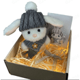 thumbnail image 5 of Easter Bunny Stuffed Animal, Mini Bunny Hugs Plush Toy with Knit Hat and Inspiring Message, Mini Bunny Hugs in Box,Cute Easter Gift for Kids (Mini BunniesA), 5 of 5