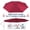 BURGUNDY, variant on ALUVIERA Replacement Umbrella Canopy for 10ft 8 ribs Cantilever Hanging Umbrella (Canopy Only)