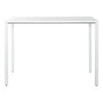 thumbnail image 4 of 60" Writing Desk with White Laminate Top and White Finish Metal Legs, 4 of 9