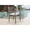 thumbnail image 3 of Panama Jack Outdoor Panama Jack Graphite Set of 2 Stackable Armchairs with Cushion, 3 of 3