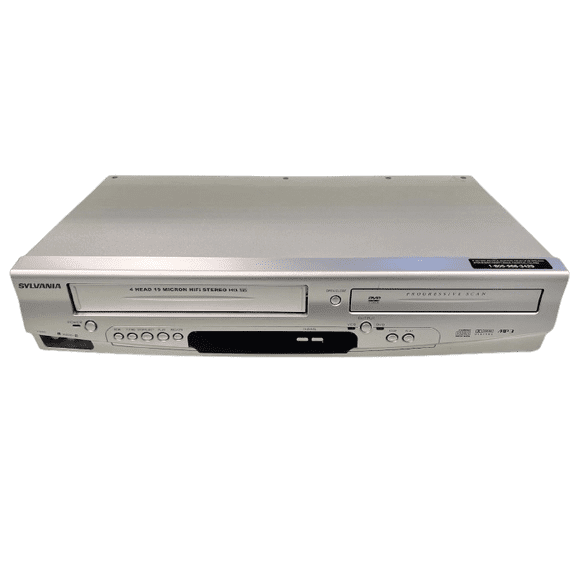 Pre-Owned Sylvania Dvc860E DVD VCR Combo Vhs Player w/ Remote, Cables & Hdmi Adapter