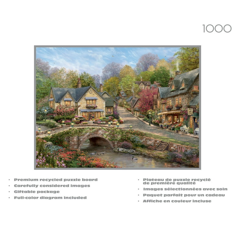 Thomas Kinkade Cobblestone Mill 1000 Piece Ceaco Puzzle made