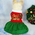 thumbnail image 4 of Christmas Pet Dog Dog Dresses for Small Dogs Dress Border Christmas Girl Puppy Clothes Holiday Party Dress Pet Clothes for Small Dogs Puppy Overalls Big Dog Clothes Dog Clothes Girl, 4 of 6