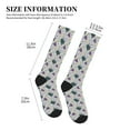 thumbnail image 2 of Lsque Turtle Pattern Sport Compression Socks for Men & Women 15-20 mmHg Knee High Nurse Pregnant Running Medical and Travel Athletic, 2 of 6