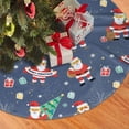 thumbnail image 2 of XMXY Halloween Christmas Tree Skirt, Red Santa Gift Holiday Party Indoor Decorations Ornaments, 36" Inch, 2 of 5