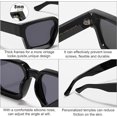 thumbnail image 2 of 2 uds gafas de sol Retro grueso rectángulo grueso mujeres hombres moda estrecho cuadrado negro Tortie marco moda 90s gafas, 2 of 4