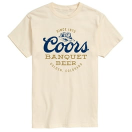 Coors Men's Banquet Logo Short Sleeve Graphic T-Shirt Brown