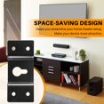thumbnail image 4 of DIY Audio Sound Box Speaker Wall Mount Iron Hook Hanger Plate 5PCSXL9359, 4 of 6