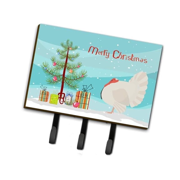 Carolines Treasures BB9350TH68 White Holland Turkey Christmas Leash or Key Holder