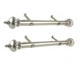thumbnail image 2 of Domovina Margot 1.5 - inc  dia. Side Curtain Rod 12-20 inch long, Set of 2-Color:Satin Nickel, 2 of 2