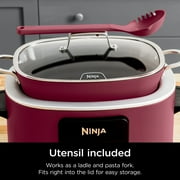 طباخ متعدد الاستخدامات Ninja 10 في 1 Foodi Possible بسعة 8.5 لتر، طهي بطيء، فرن هولندي، بخار، دمج حراري ثلاثي، غطاء زجاجي وملعقة مدمجة، فطيرة الكرز MC1000WM