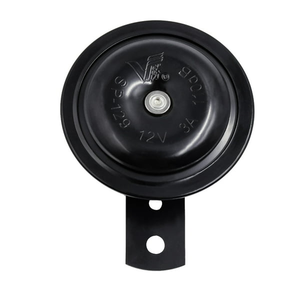 Unique Bargains Black DC 12V 3A Universal Motorcycle Scooter Electric Horn Siren Trumpet 110dB