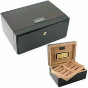 Cuban Crafters Embajador Digital Hygrometer Humidor for 120 Cigars