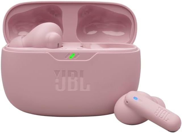 Open Box JBL Vibe Beam 2 - True Wireless Noise Cancelling Earbuds Pure Bass Sound & Smart Ambient Technology, 4mics for Crisp, Clear Calls, up to 40Hrs of Playback, IP54 Dust & Water Resistant (Pink)