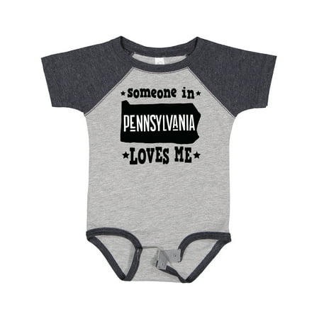

Inktastic Someone in Pennsylvania Loves Me Gift Baby Boy or Baby Girl Bodysuit