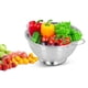 thumbnail image 5 of Cesta De Colador De Frutas, Tazón De Columnas De Colas De Frutas De Vegetales De Acero Inoxidable De Acero Múltiples Para Fideos De Frutas, 5 of 7