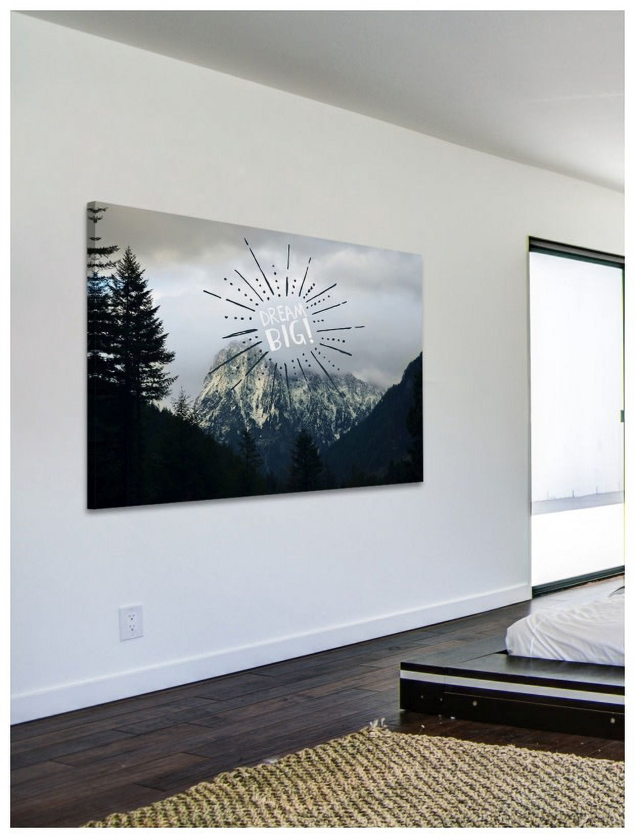 Marmont Hill "Dream Big Text" by Robert Dickinson Painting Print on Canvas