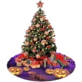 thumbnail image 5 of Halloween Pumpkin Moon Christmas Tree Skirts 36", Xmas Tree Cloth Mats Trees Skirts for Decor Gift, Home Decoration, 5 of 6