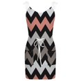 thumbnail image 4 of SDNall Sundresses for Women 2024 V-Neck Sleeveless Bandage Stripe Printing Loose Vest Sling Dress Slip Dress, 4 of 9