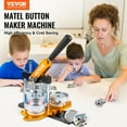 thumbnail image 2 of VEVOR Button Maker Machine, 75 mm Badge Punch Press Kit with 500pcs Button Parts, Circle Cutter & Magic Book, 2 of 9