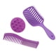 thumbnail image 5 of 3 Piezas Slick Cepillo De Pelo Peine Conjunto Hueco hacia Fuera Cepillo De Pelo Doble Diente Pelo Peine Pelo Champú Cepillo para Mujeres Pelo Slicking Desenredar Y Estilo, 5 of 5