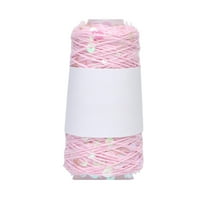 Sequin Chunky Yarn for Knitting & Crochet - Sparkly Cotton Yarn with Mixed Sequins, DIY Craft Material for Sweaters/Scarves/Hats, Shiny Apparel Knitting Supplies