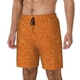 thumbnail image 2 of Balery Orange Glitter Mens Swim Trunks Swim Shorts for Men Quick Dry Inseam Beach Shorts with Compression Liner Pocket-X-Large, 2 of 9
