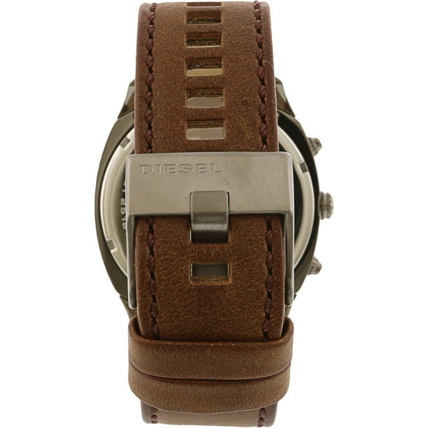 Diesel Men s Tumbler Watch Gunmetal Brown Gunmetal Walmart
