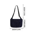 thumbnail image 3 of Bolso bandolera de lona para mujer, bolso de hombro, riñonera, bolso pequeño – Correa ajustable y desmontable, diseño ligero y compacto, ideal para el día a día, uso casual y viajes., 3 of 6