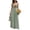 A Army Green, variant on Summer Dresses for Women Backless Halter Deep V Neck Sleeveless Flowy Loose Striped Beach Vacation Maxi Dress,Sizes S-XL