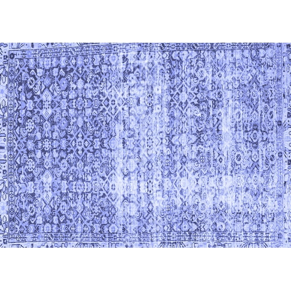 Ahgly Company Indoor Rectangle Persian Blue Traditional Area Rugs, 2' x 4'