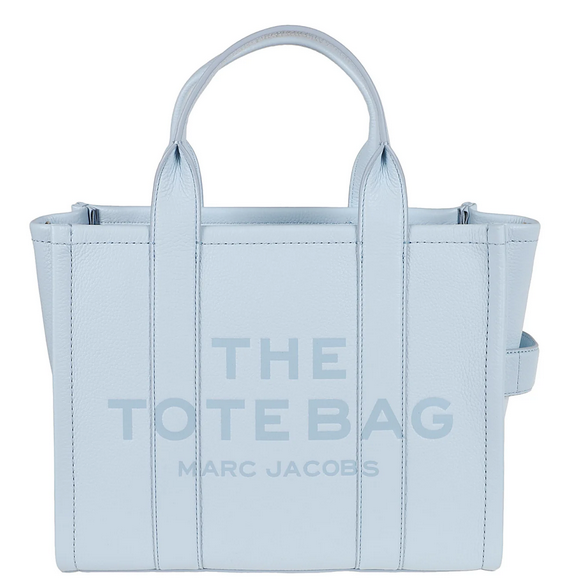 Marc Jacobs The Leather Medium Tote Bag - Wolf Grey - Walmart.com
