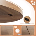 thumbnail image 3 of Kojooin Round Dining Table for 4-6 People, 47 Inch Circle Kitchen Table with Sturdy Pedestal Base, 3 of 7