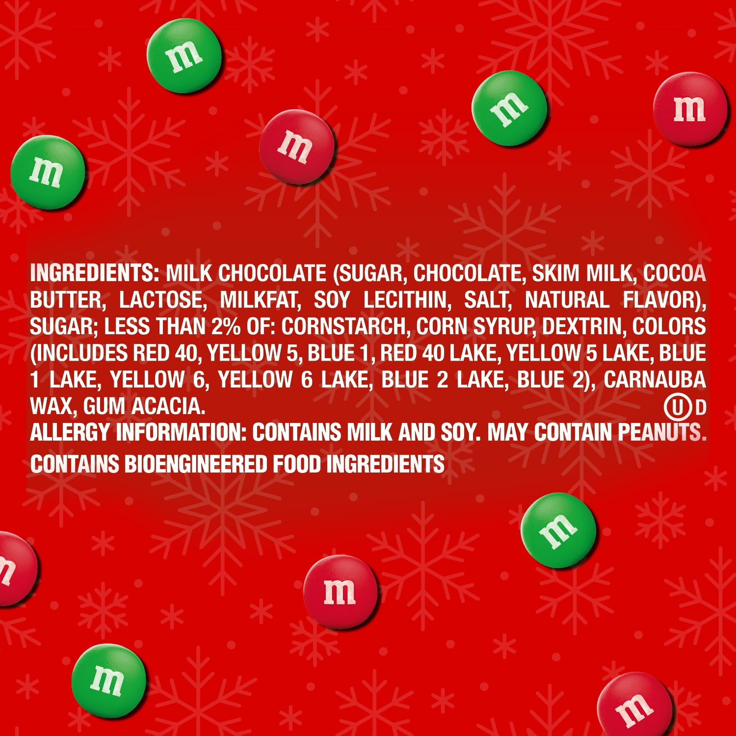 (2 pack) M&M's Minis Milk Chocolate Mega Christmas Tube - 1.77 oz