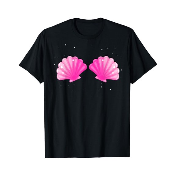 Simple Fit Mermaid Shell Shirt - Mermaid Seashell Party Gift - Mermaid T-Shirt