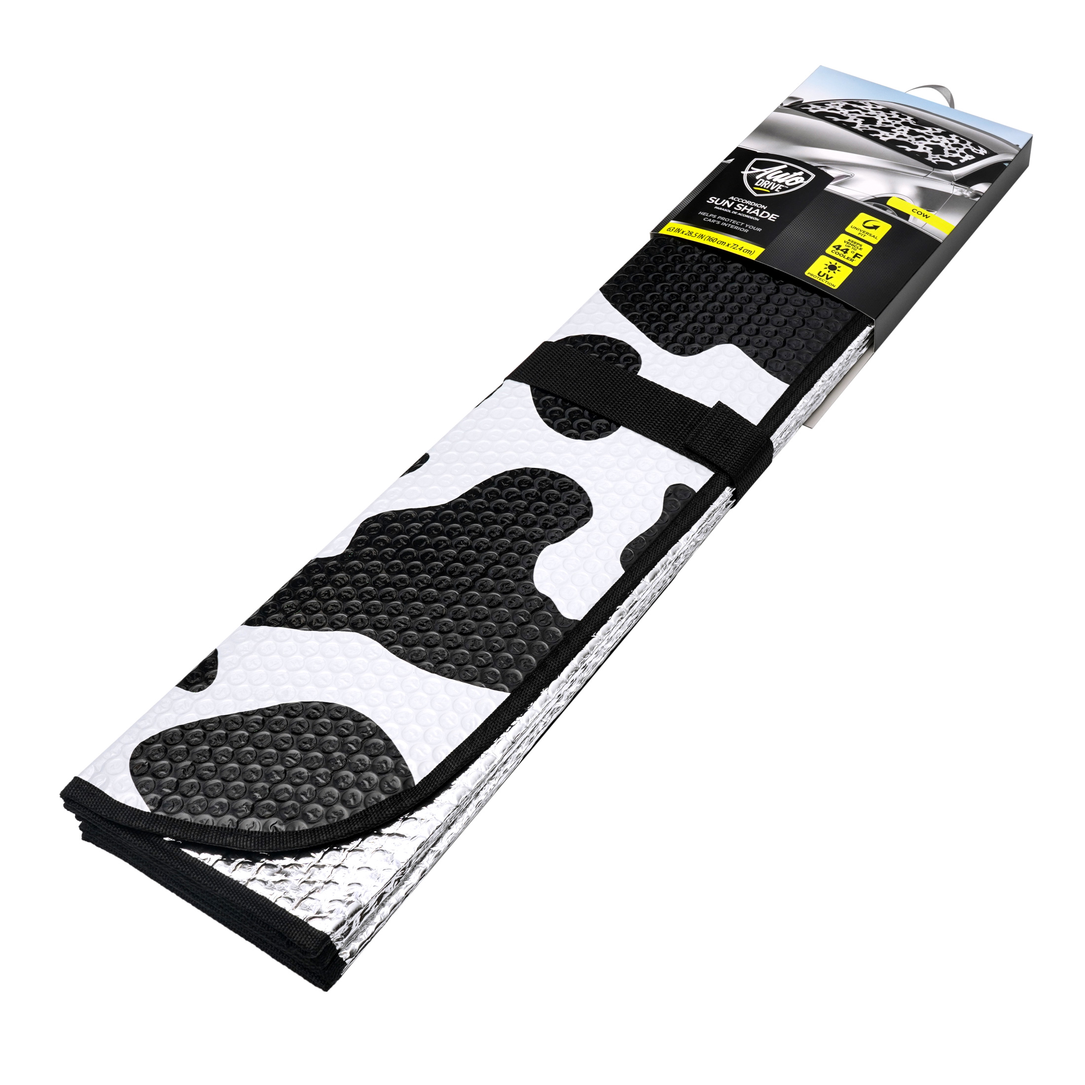 Auto Drive Cow Print Accordion Windshield Sunshade photo 8