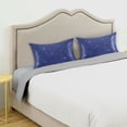thumbnail image 5 of Haosy Satin Pillowcase for Hair and Skin Standard Cooling Silk Pillow Case with Envelope Closure Deep Blue Sparkling and Shining 20"x26", 5 of 9